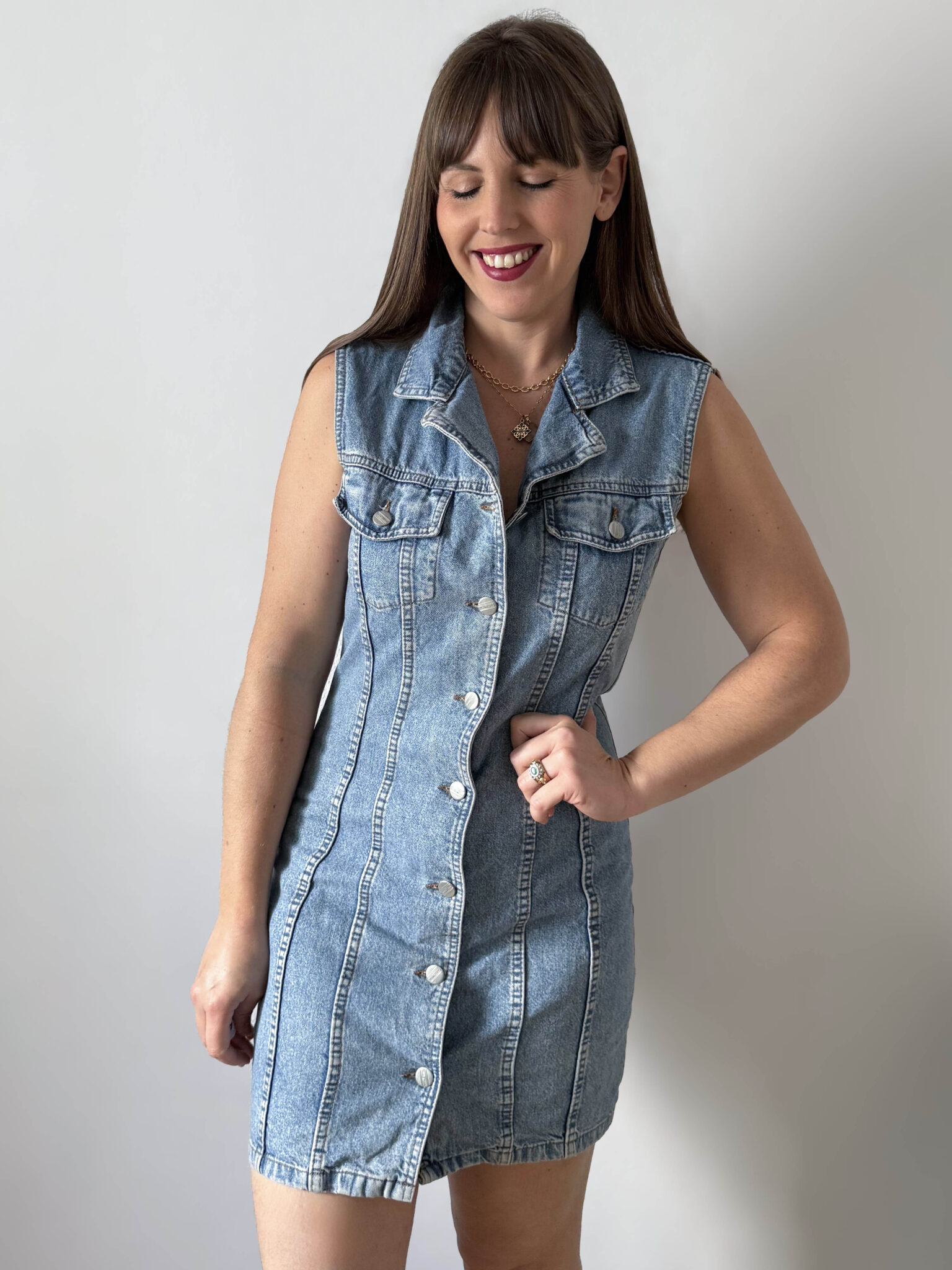 Imagen de Vestido mini denim (2)