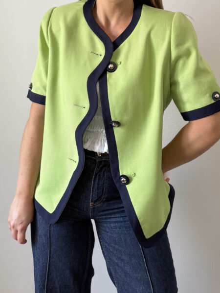 Imagen de Blazer italiana vivos azul (6)