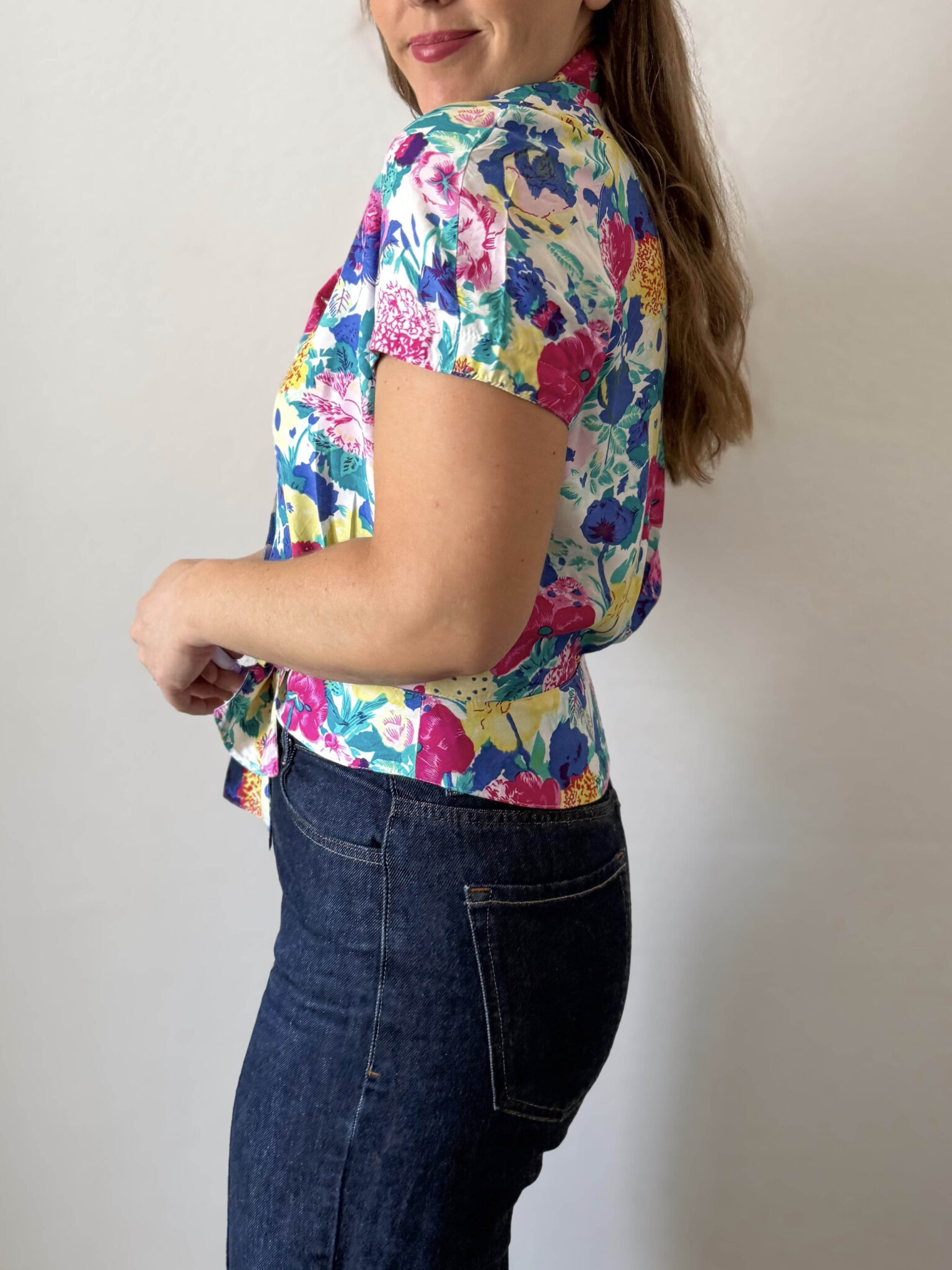 Imagen de Blusa colorida con lazada (2)