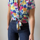 Imagen de Blusa colorida con lazada (6)
