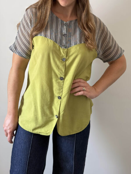 Imagen de Blusa lima combinada (6)