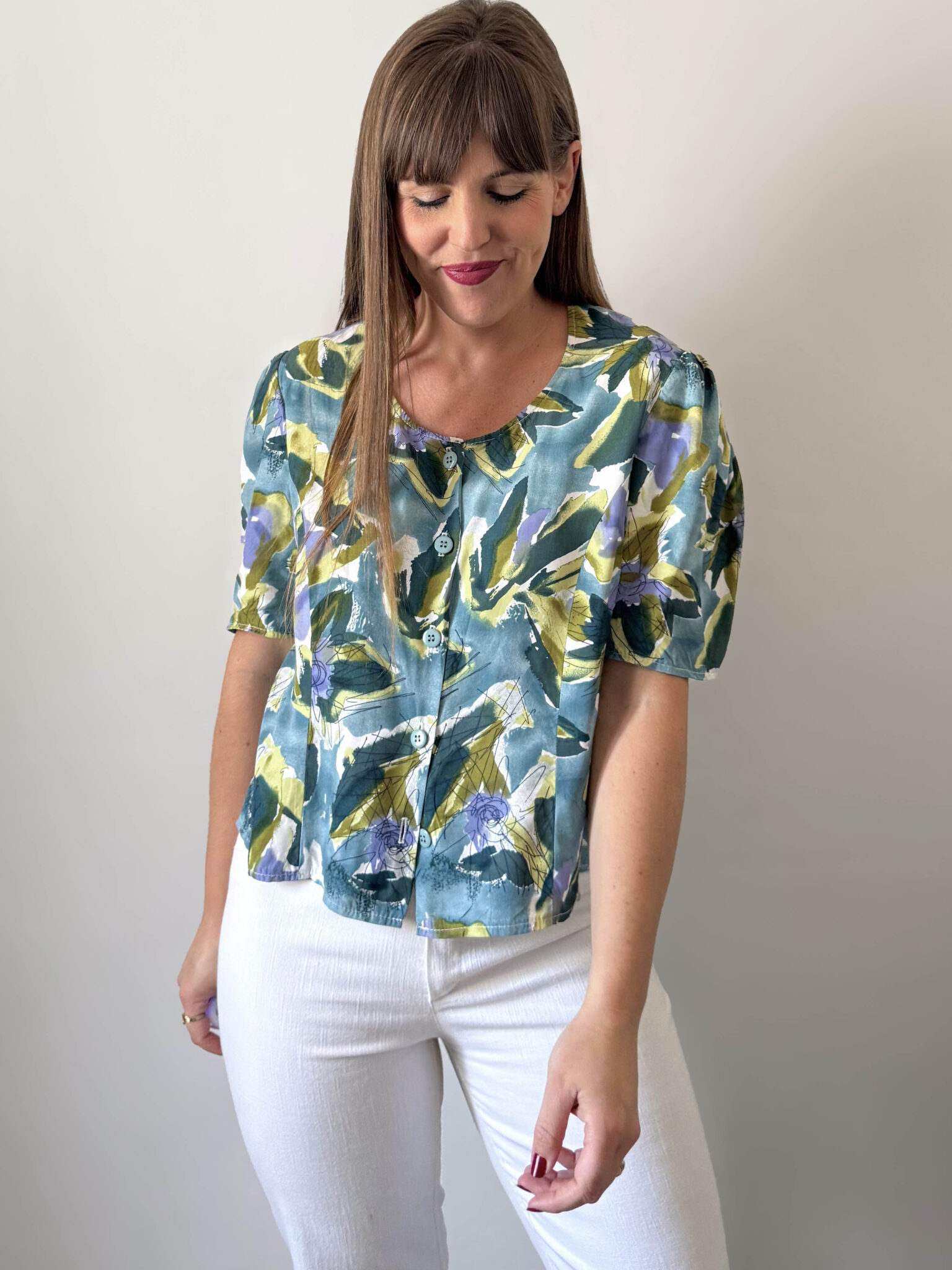 Imagen de Blusa tonos verdosos (7)