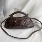 Imagen de Bolso piel serpiente fruncido (2)