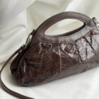 Imagen de Bolso piel serpiente fruncido (3)