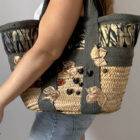 Imagen de Bolso rafia vintage (1)