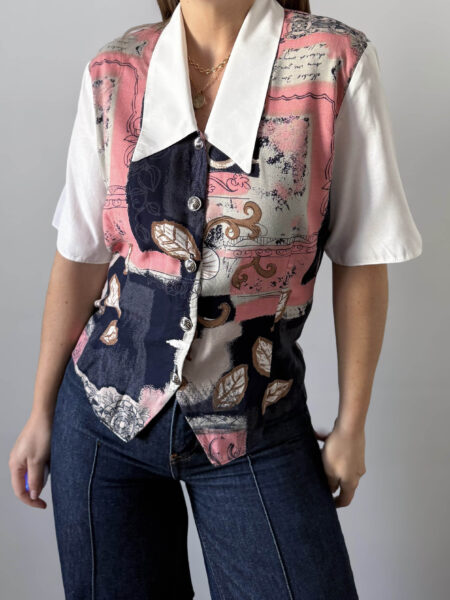 Imagen de Camisa efecto chaleco estampado (5)