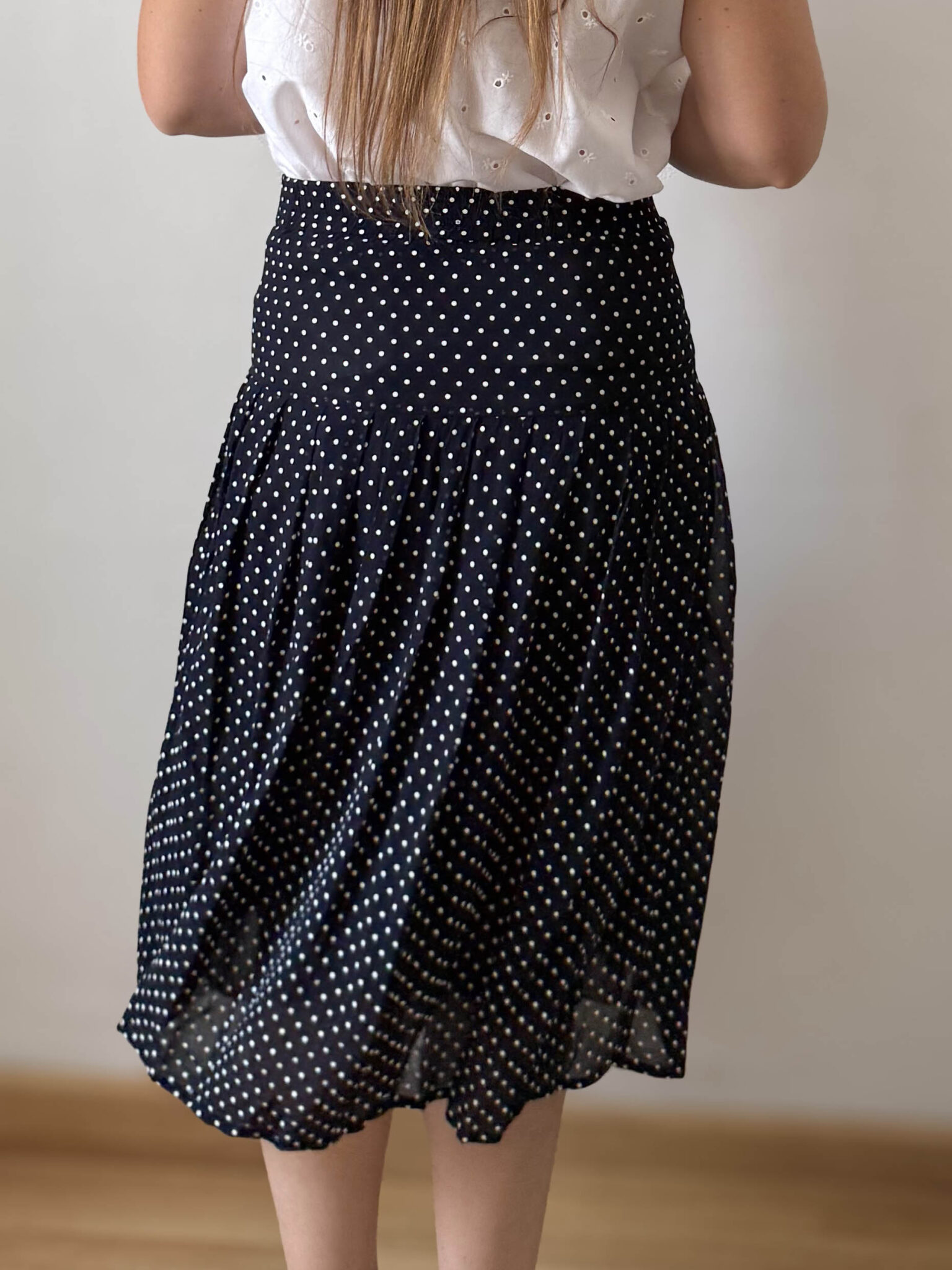 Imagen de Falda topos azul (3)