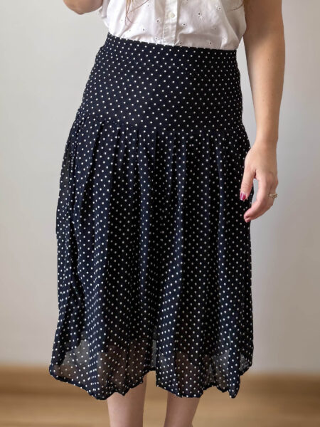 Imagen de Falda topos azul (4)