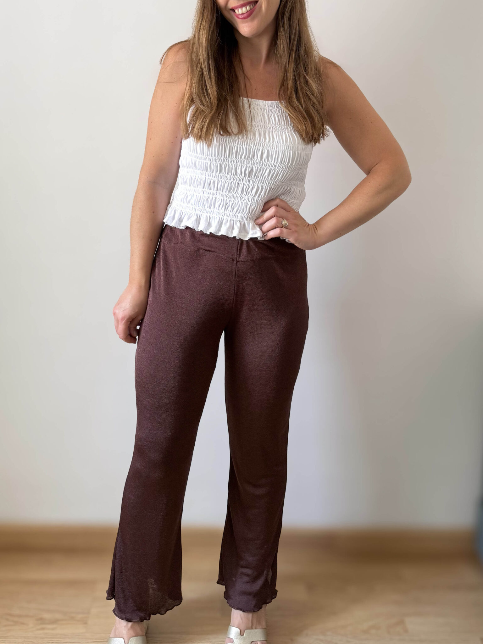 Imagen de Pantalón marrón semitransparente (4)