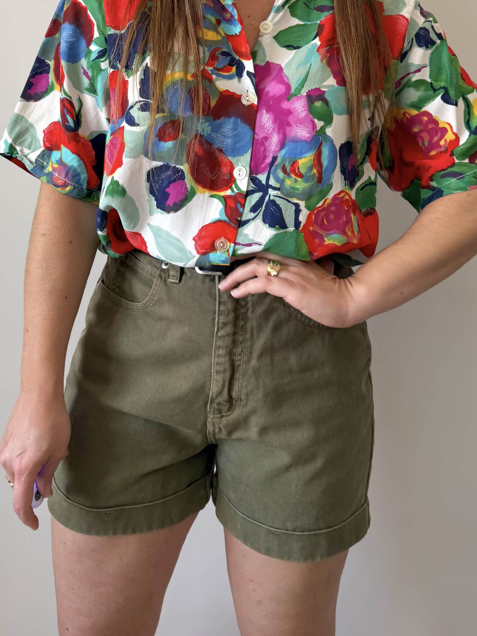 Imagen de Shorts denim verde (3)
