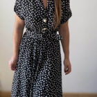 Imagen de Vestido bicolor fluido (5)