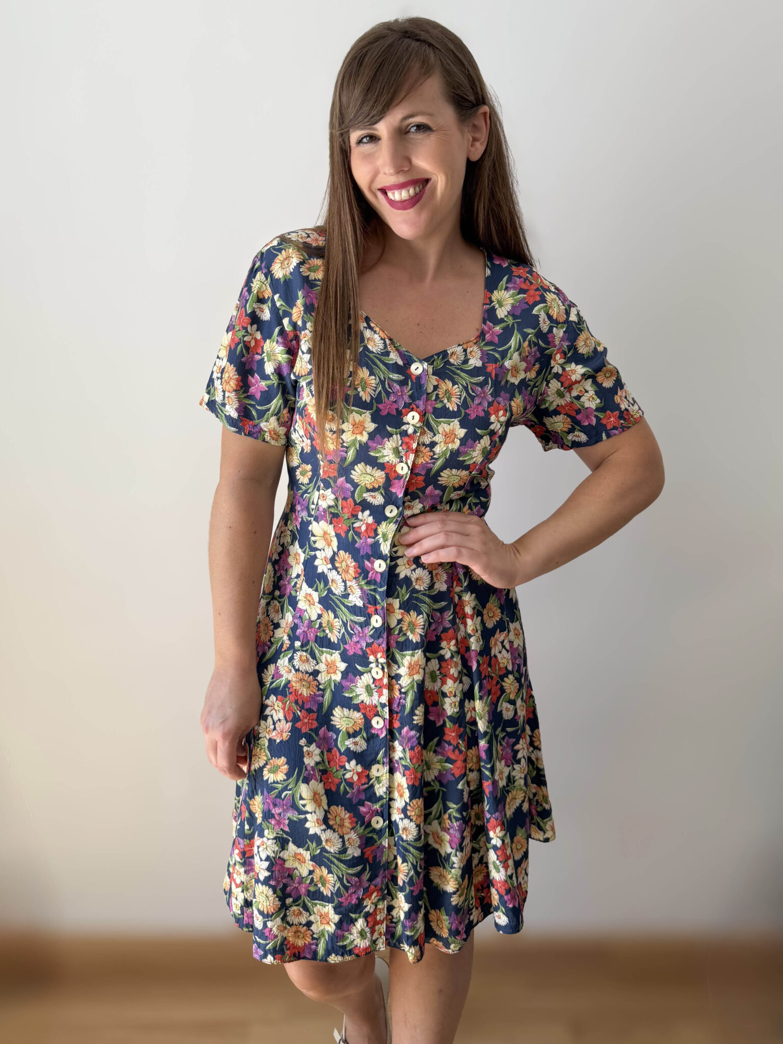 Imagen de Vestido corto con flores (1)