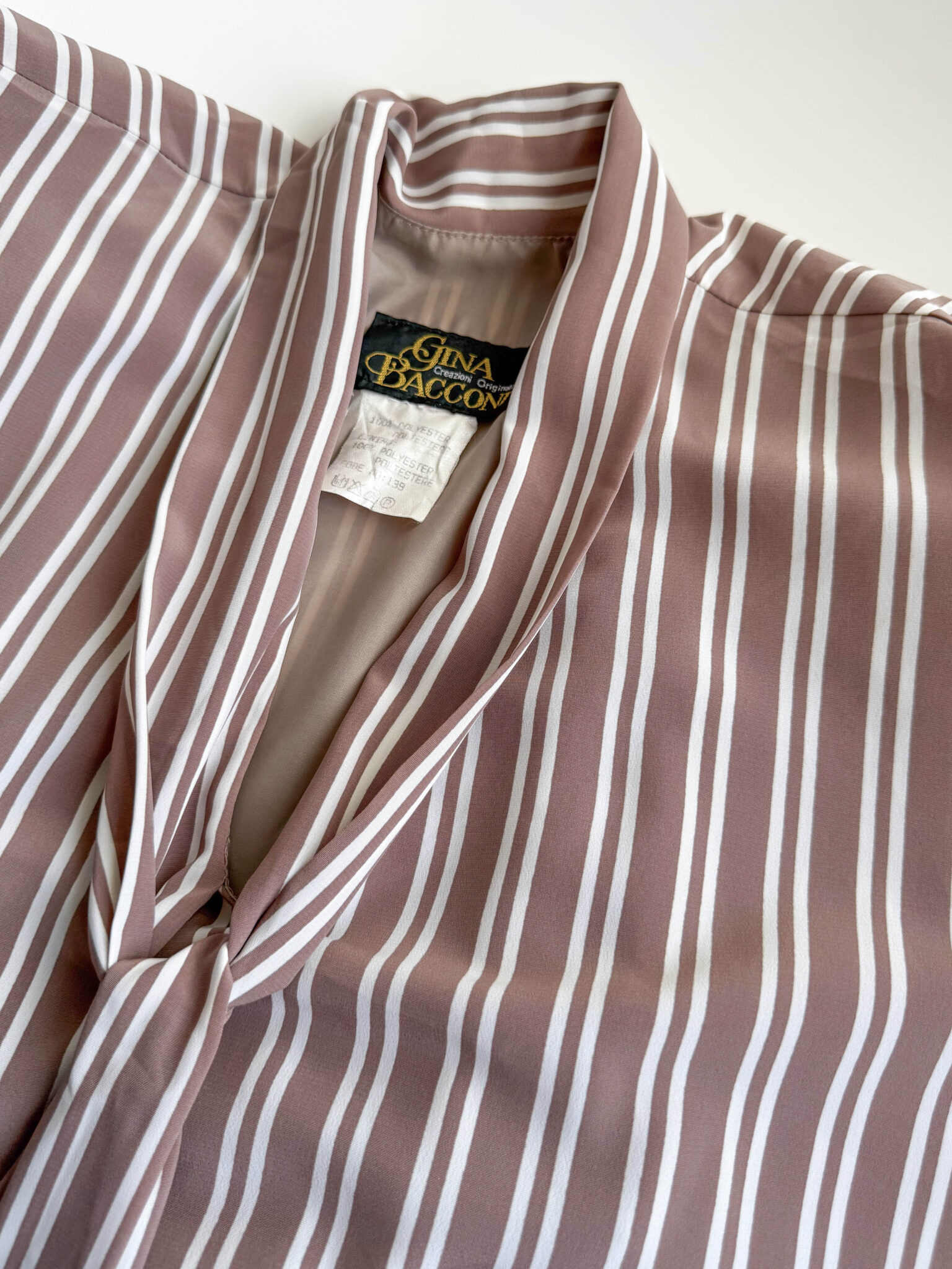 Imagen de Vestido de rayas marron (1)