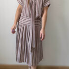 Imagen de Vestido de rayas marron (2)