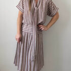 Imagen de Vestido de rayas marron (3)