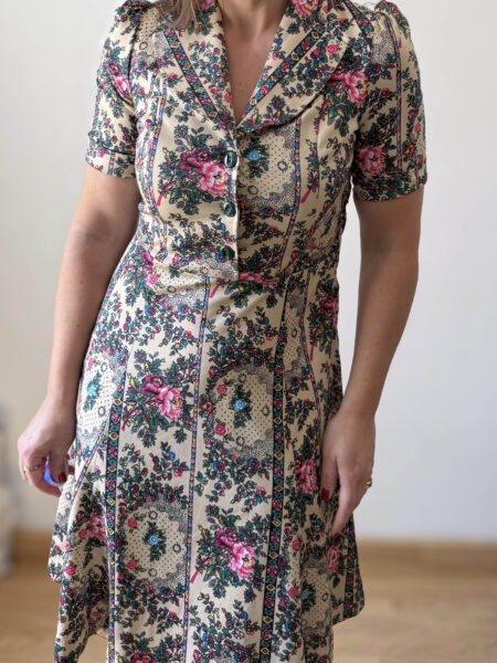 Imagen de Vestido entallado años70 (2)