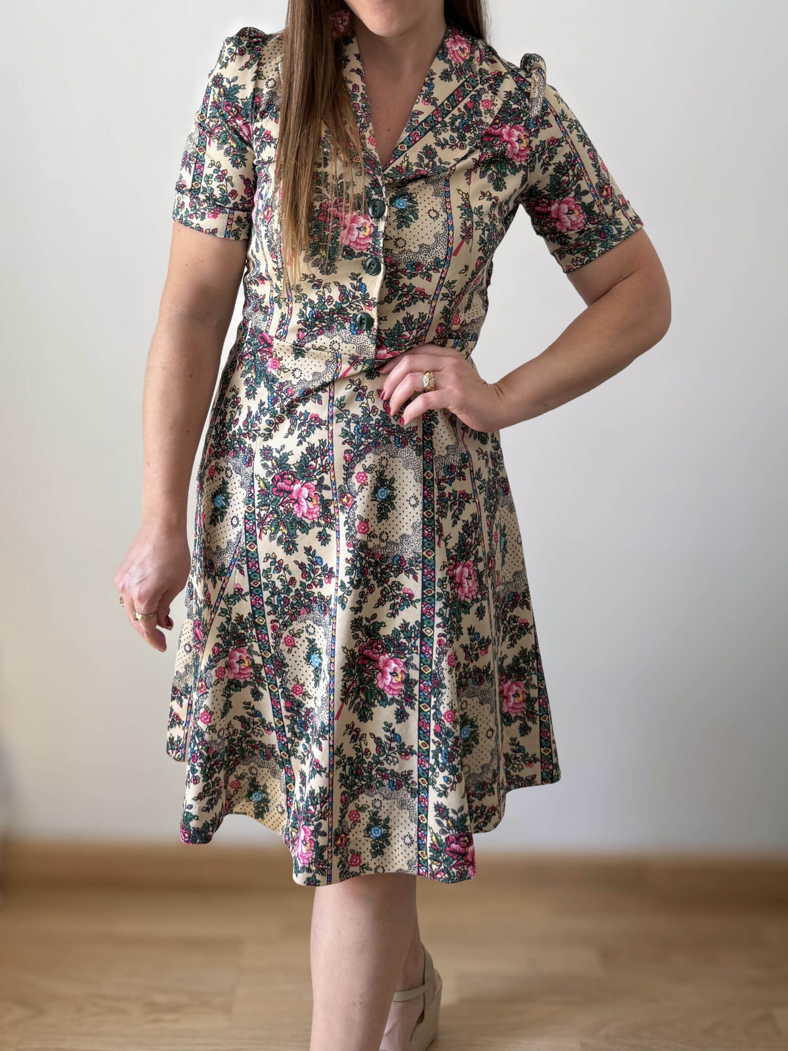 Imagen de Vestido entallado años70 (3)
