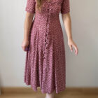 Imagen de Vestido granate florecitas (2)