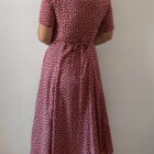 Imagen de Vestido granate florecitas (4)