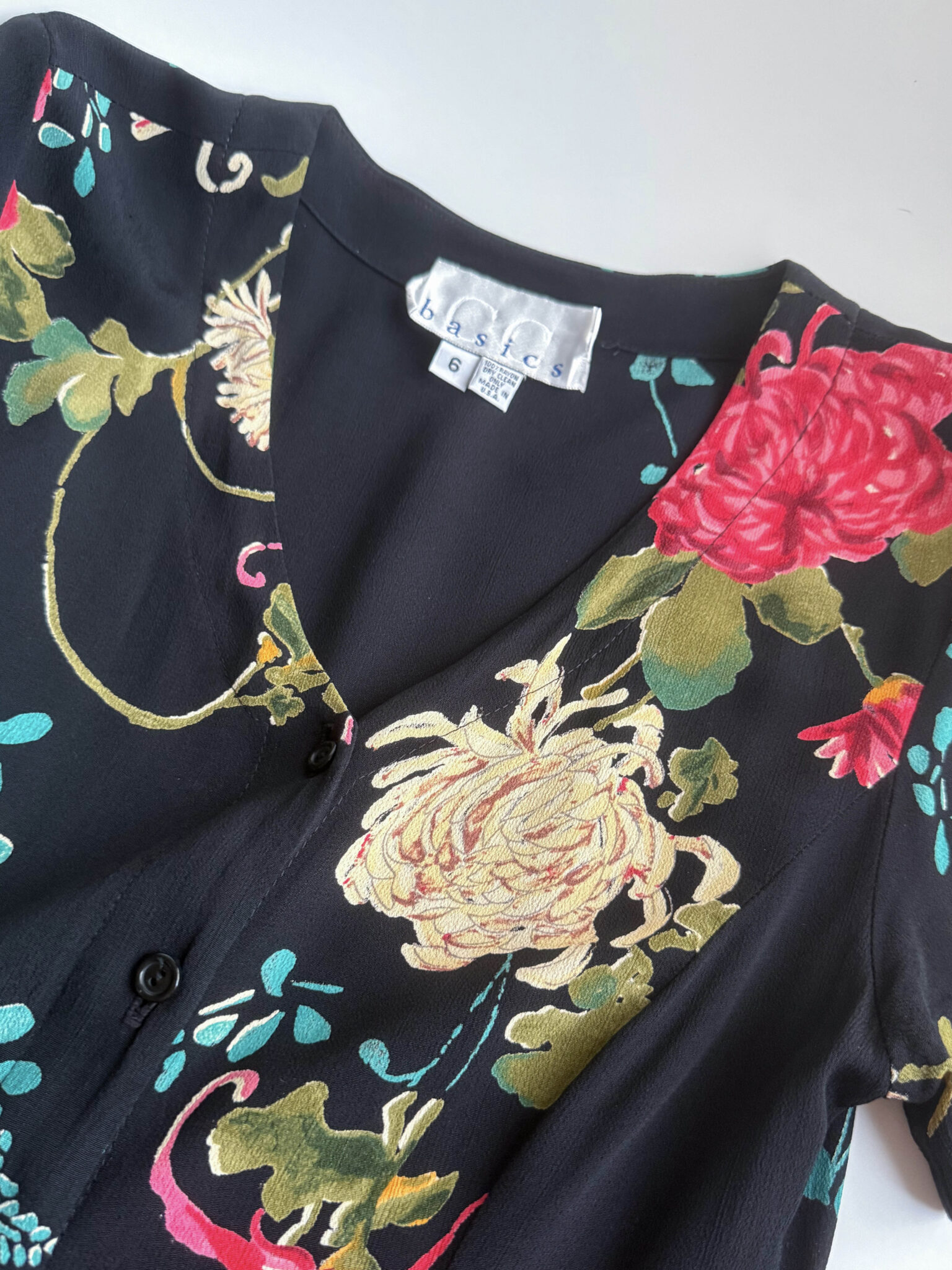 Imagen de Vestido negro estampado (2)
