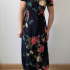 Imagen de Vestido negro estampado (3)