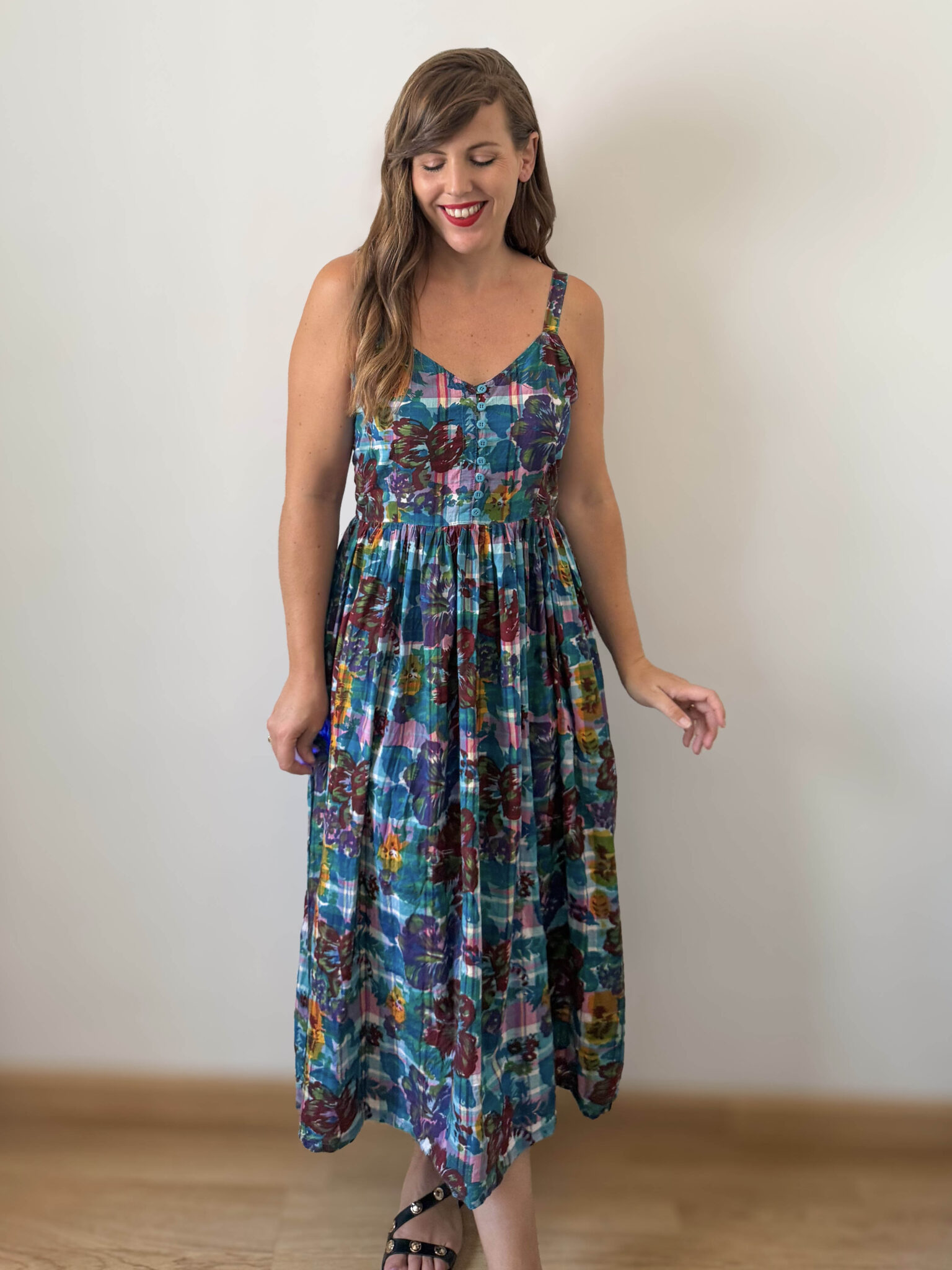 Imagen de Vestido de algodón francés años 70 (11)