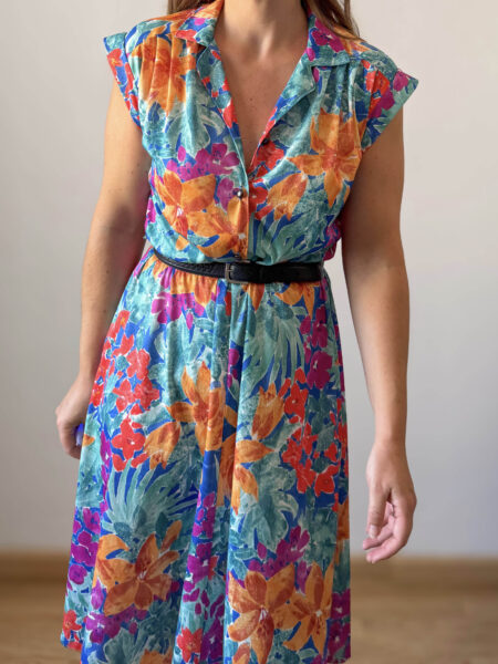 Imagen de Vestido estampado floral fabricado en francia (3)