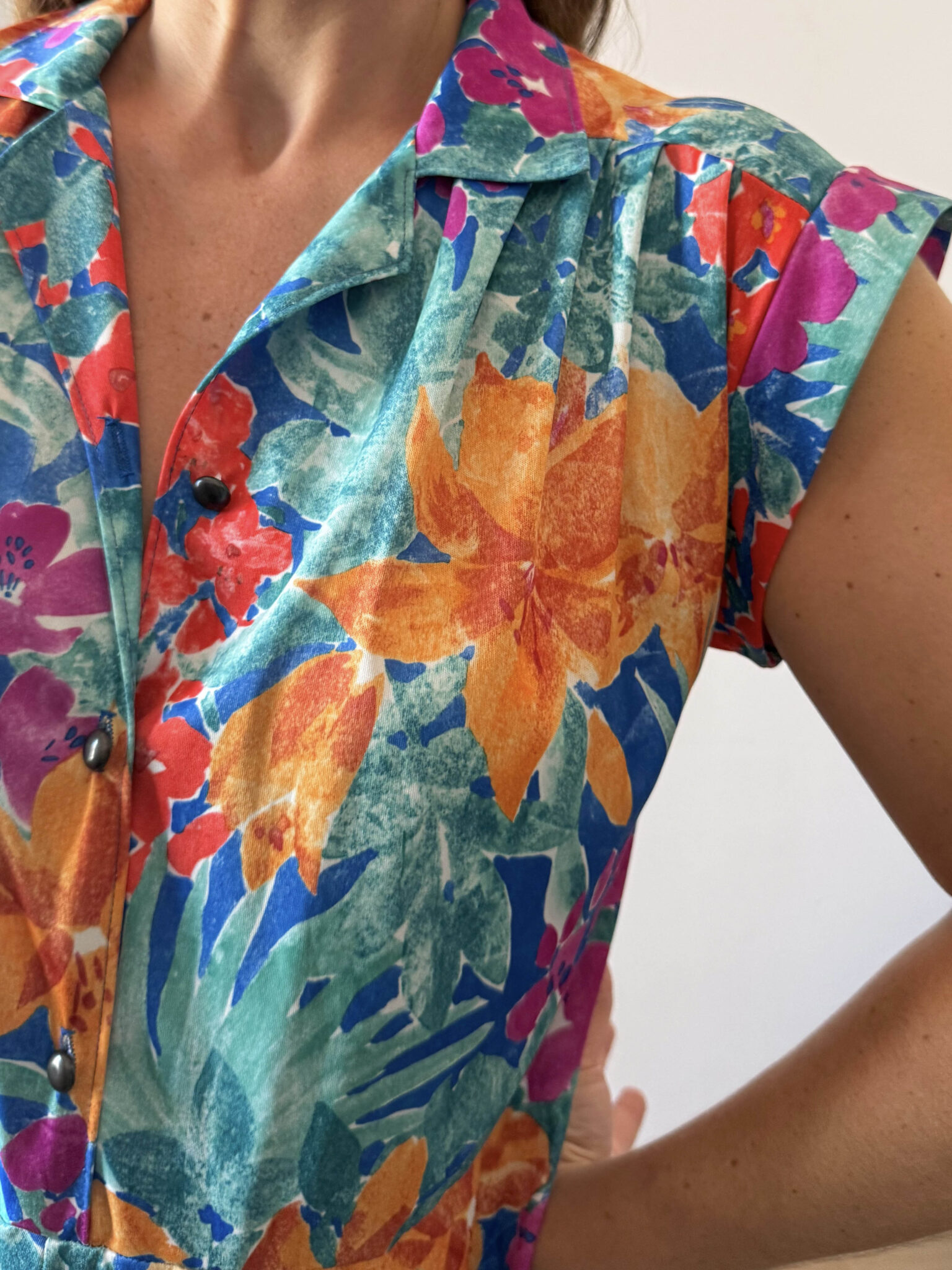 Imagen de Vestido estampado floral fabricado en francia (6)