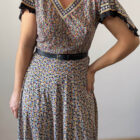 Imagen de Vestido francés con margaritas multicolor (6)