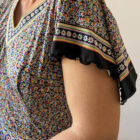 Imagen de Vestido francés con margaritas multicolor (7)