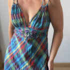 Imagen de Vestido largo de algodón estampado (1)