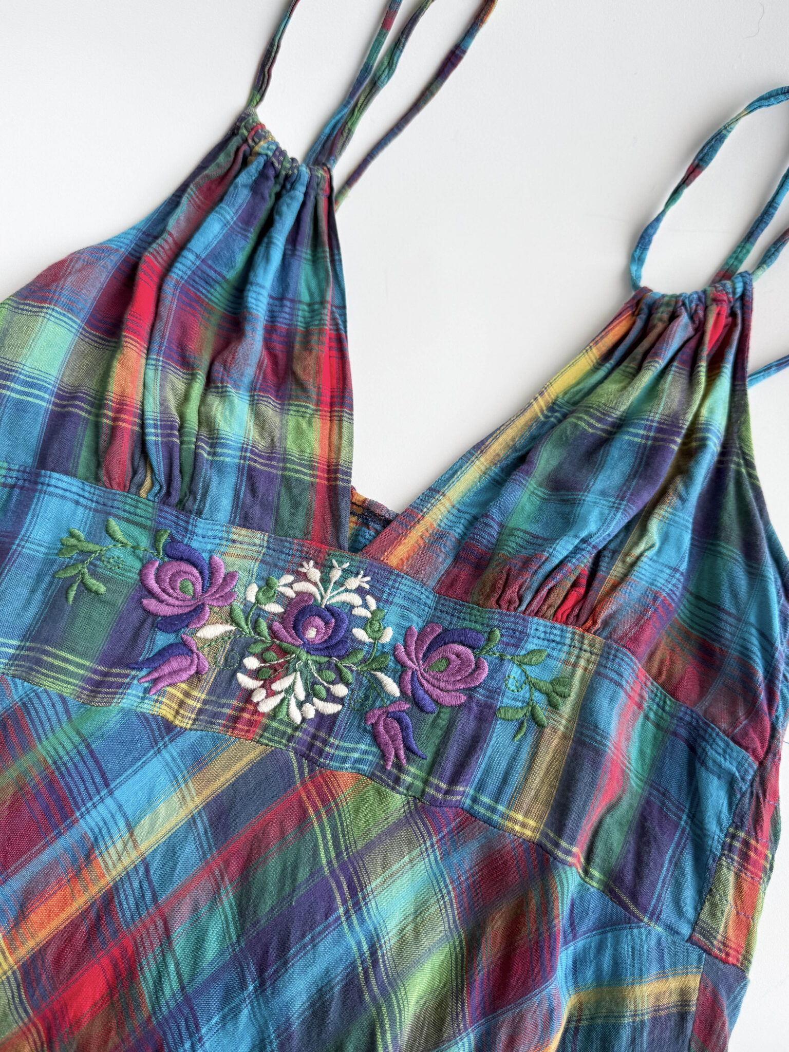 Imagen de Vestido largo de algodón estampado (3)