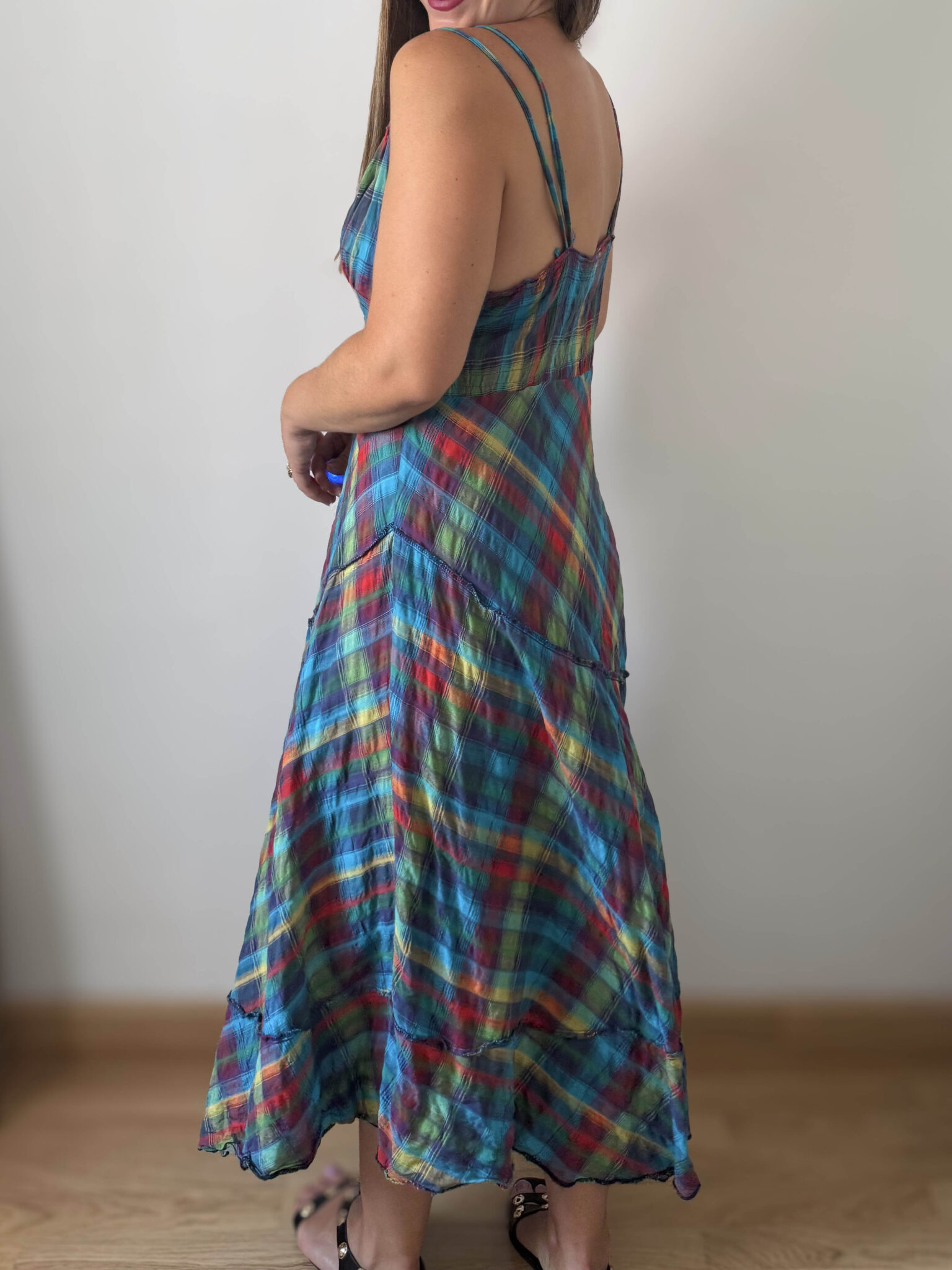 Imagen de Vestido largo de algodón estampado (7)