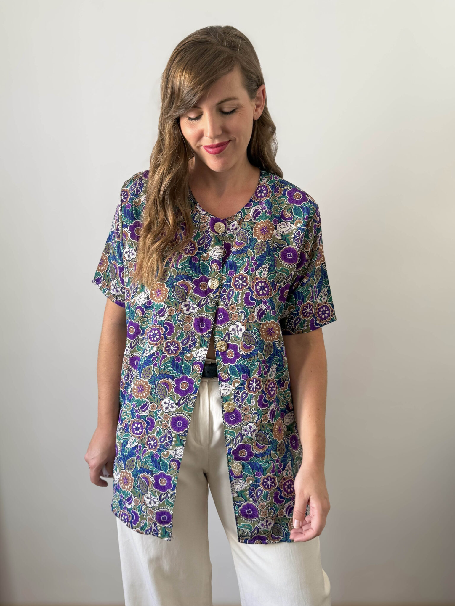 Blusa floral francesa (1) Imagen de Blusa floral francesa (1)