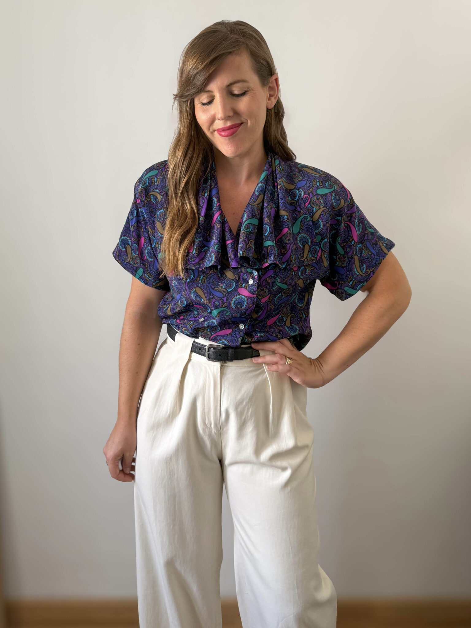 Imagen de Blusa ochentera con volante (8)