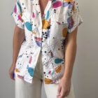 Imagen de Blusa satinada años90 (1)