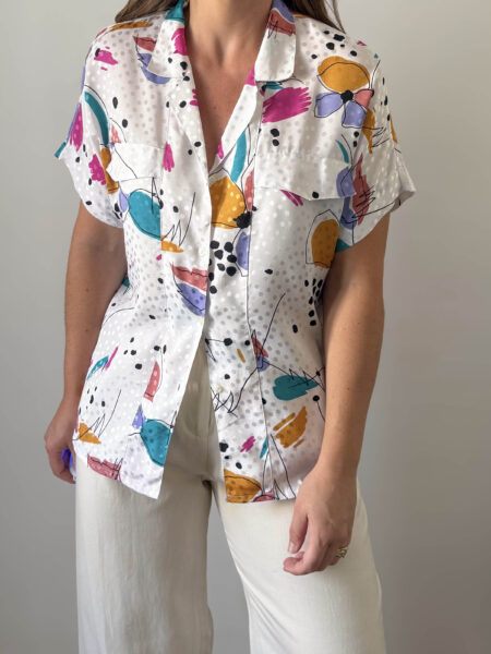 Imagen de Blusa satinada años90 (1)