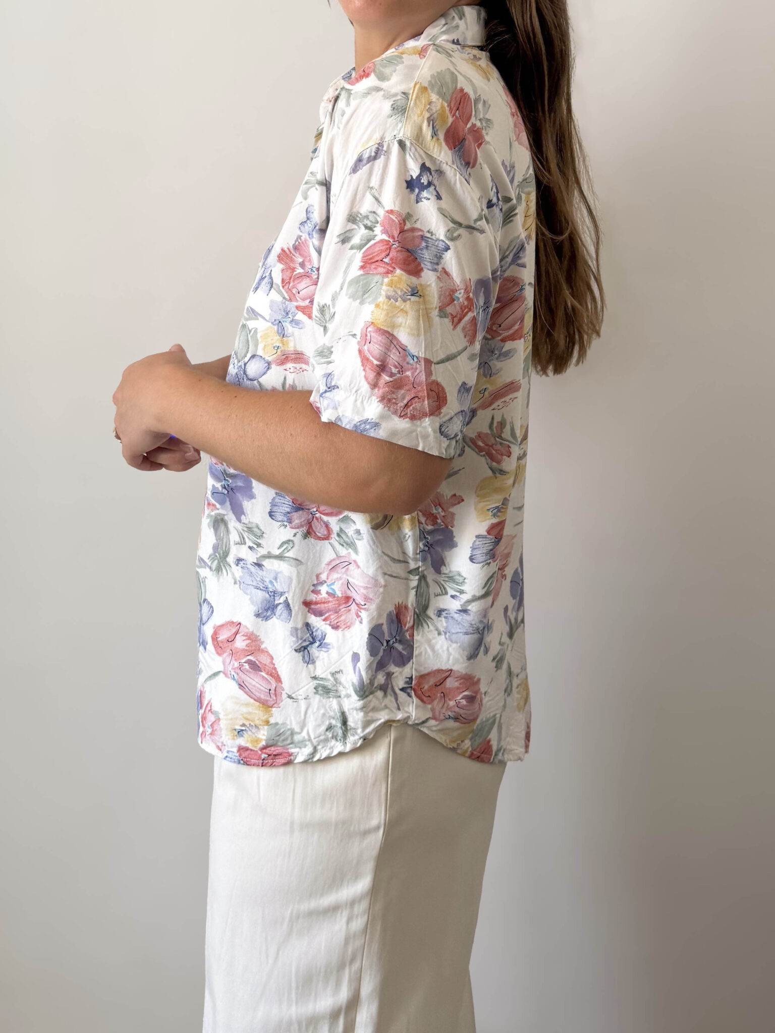Imagen de Camisa años 90 con estampado floral (3)