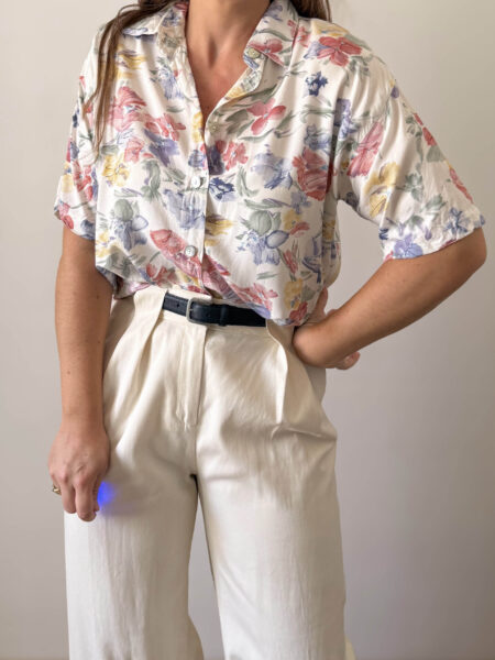 Imagen de Camisa años 90 con estampado floral (6)