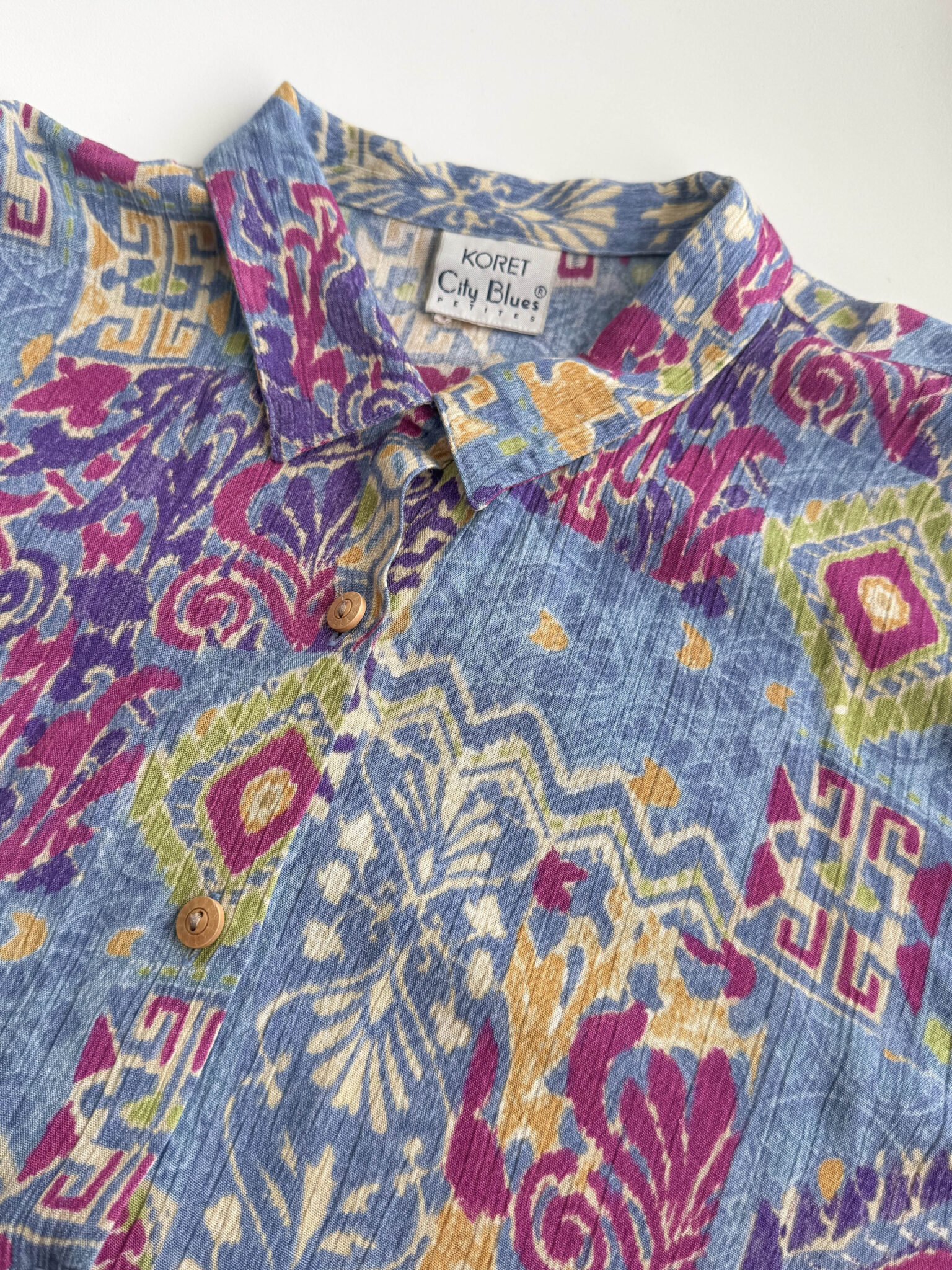 Imagen de Camisa estampada tejido plisado (1)