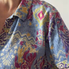 Imagen de Camisa estampada tejido plisado (4)