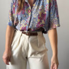 Imagen de Camisa estampada tejido plisado (5)
