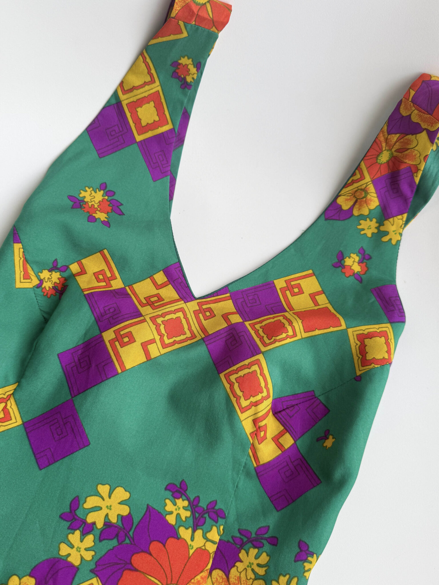 Imagen de Vestido espalda cruzada años70 (2)