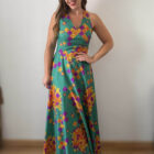 Imagen de Vestido espalda cruzada años70 (3)