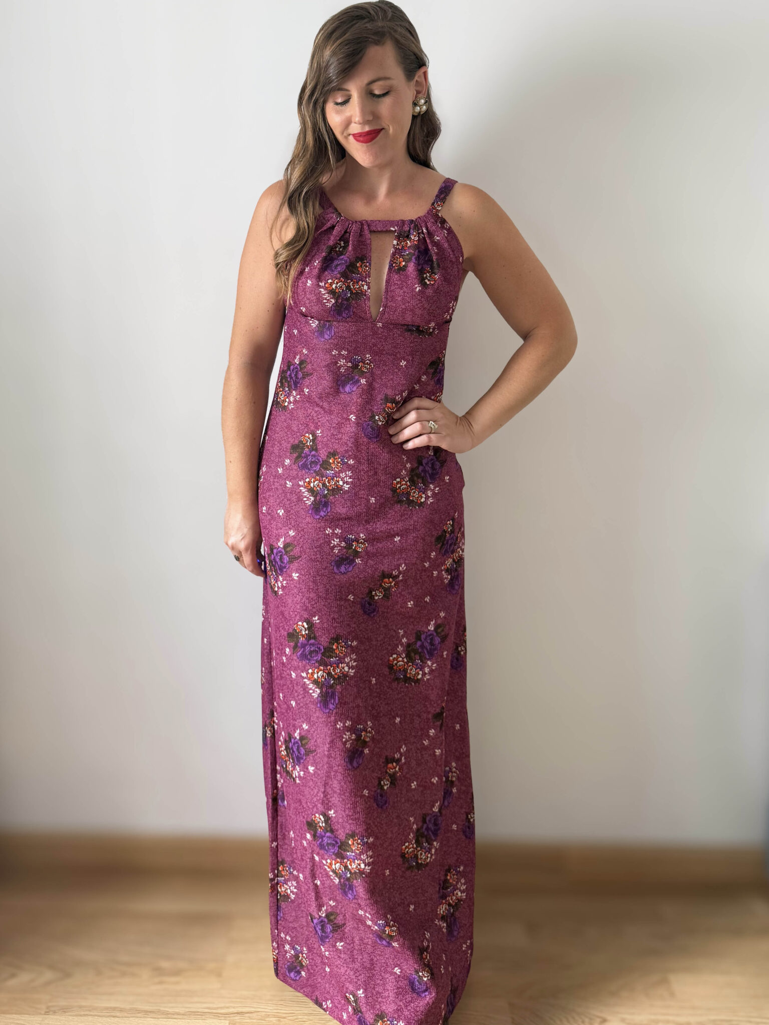 Imagen de Vestido largo de fiesta años70 (6)