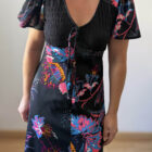 Imagen de Vestido nido de abeja años70 (3)