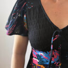 Imagen de Vestido nido de abeja años70 (4)