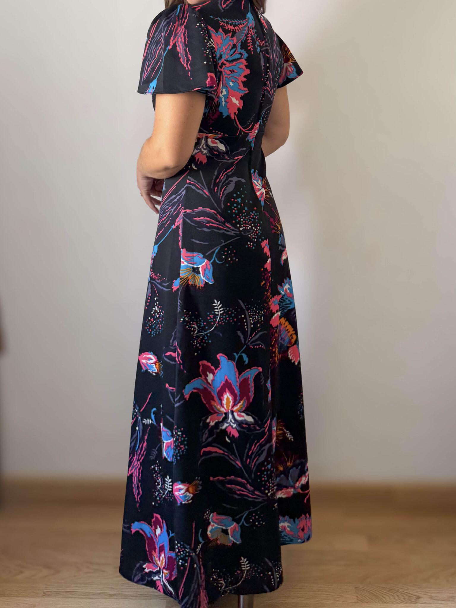 Imagen de Vestido nido de abeja años70 (6)