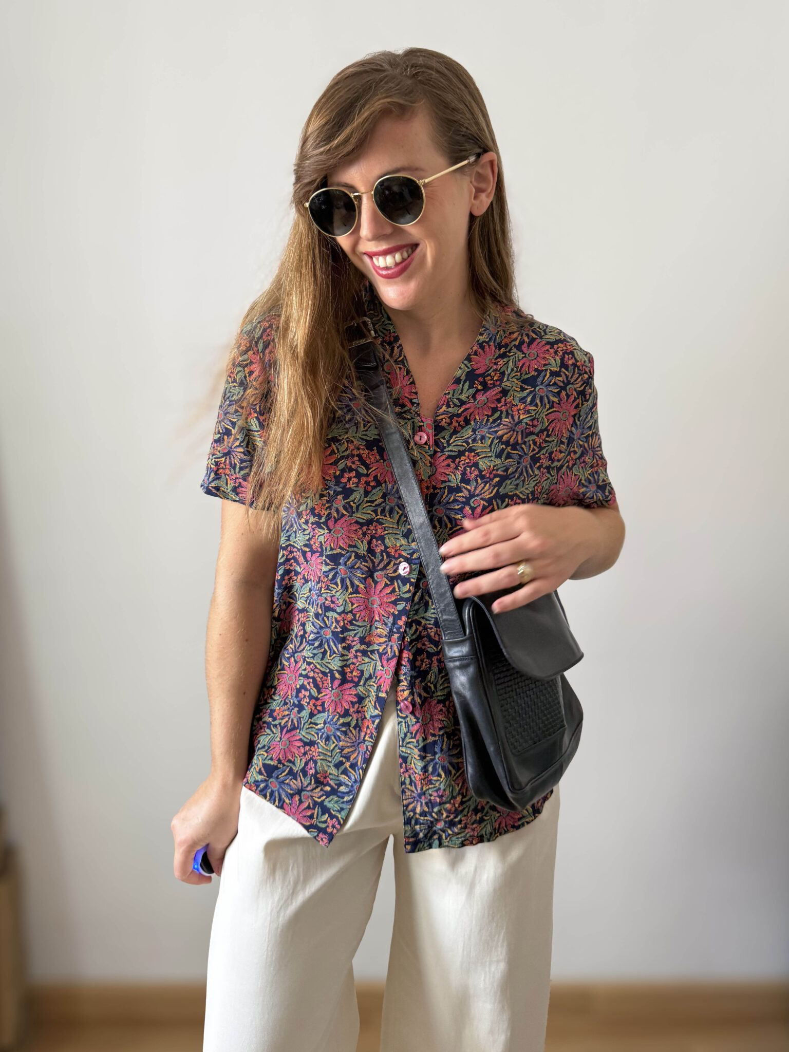 Imagen de Blusa de seda escote v (6)