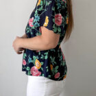Imagen de Blusa floral con cinturon (3)